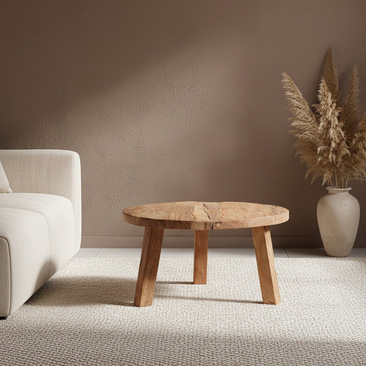 Farmwood Couchtisch rund - FSC-Recyclingholz