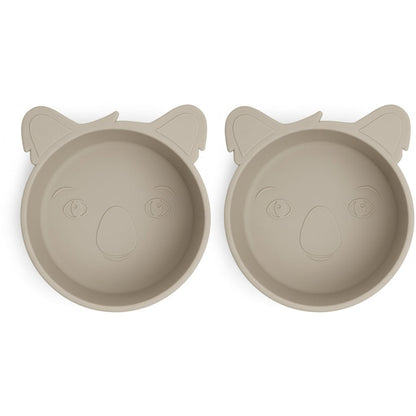 Alex Silikon tiefer Teller 2er-Pack Koala