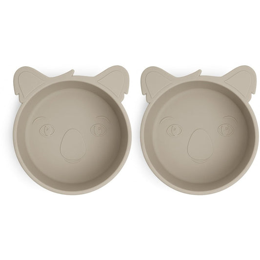 Alex Silikon tiefer Teller 2er-Pack Koala
