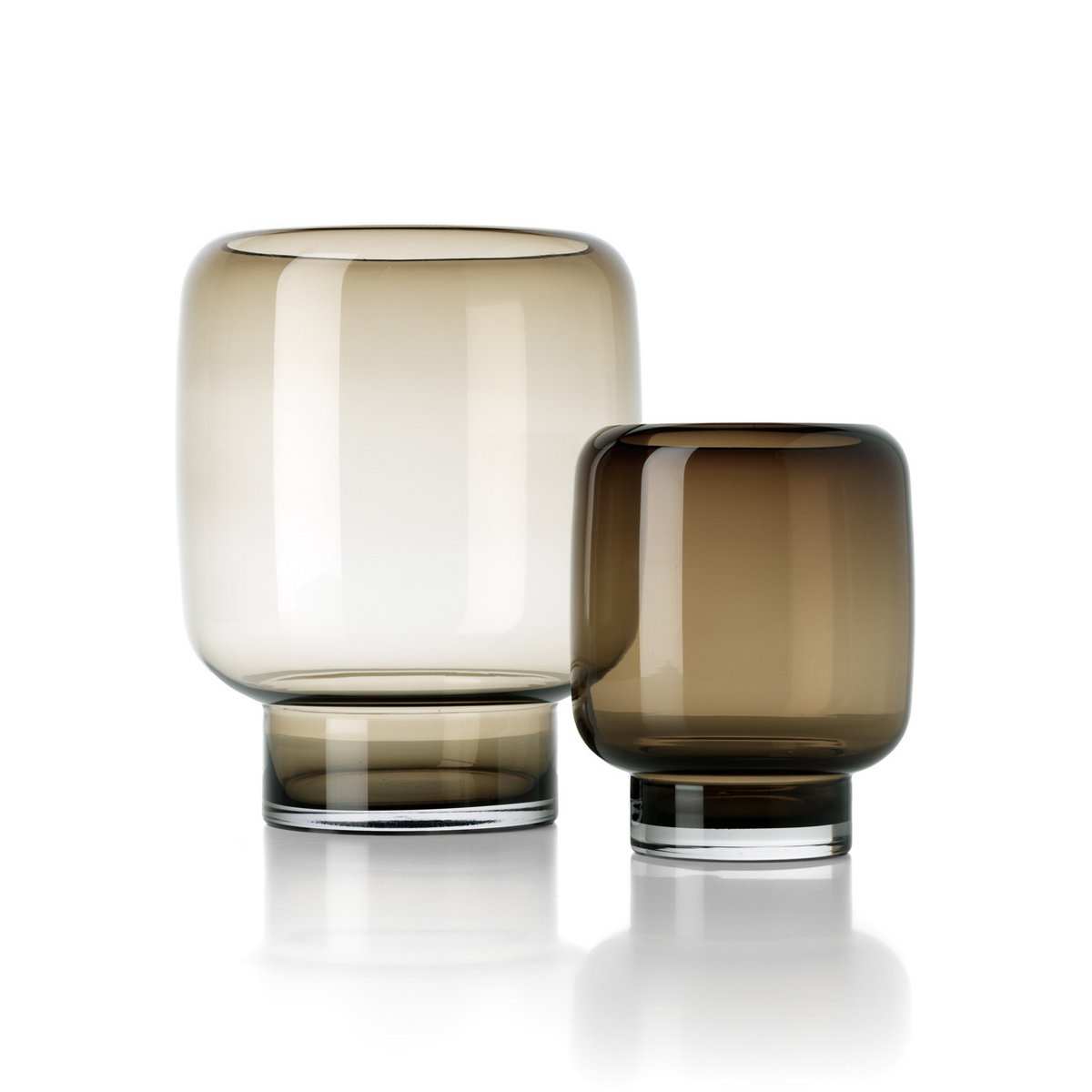 Die Smoky Cube Vase – Braun – S