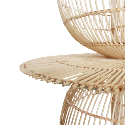 Saturn Hängelampe aus Rattan