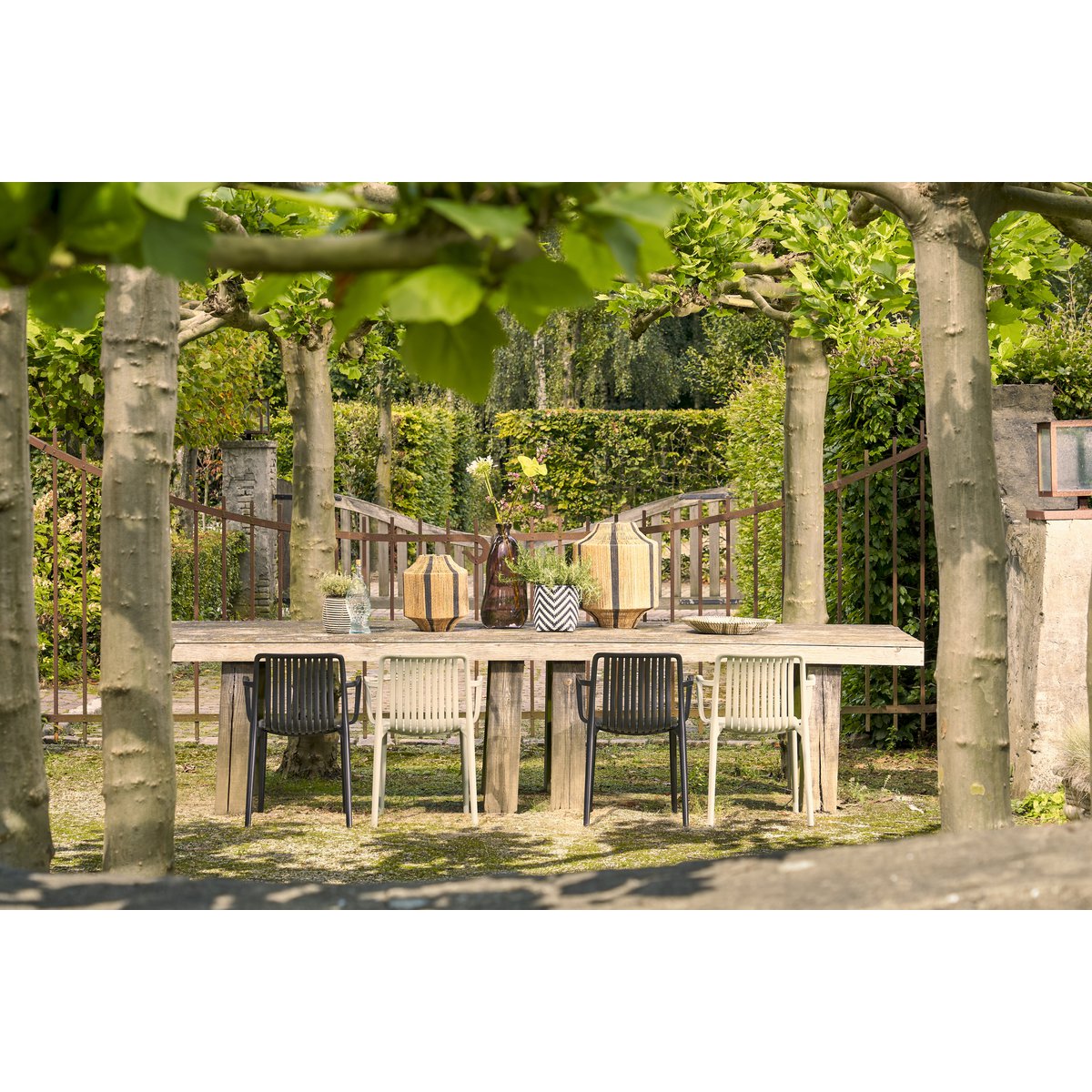 Garten-Esszimmerstuhl Paloma Schwarz