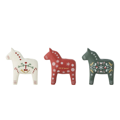Bloomingville Siffer Kerzenhalter, Bunt, Polyresin