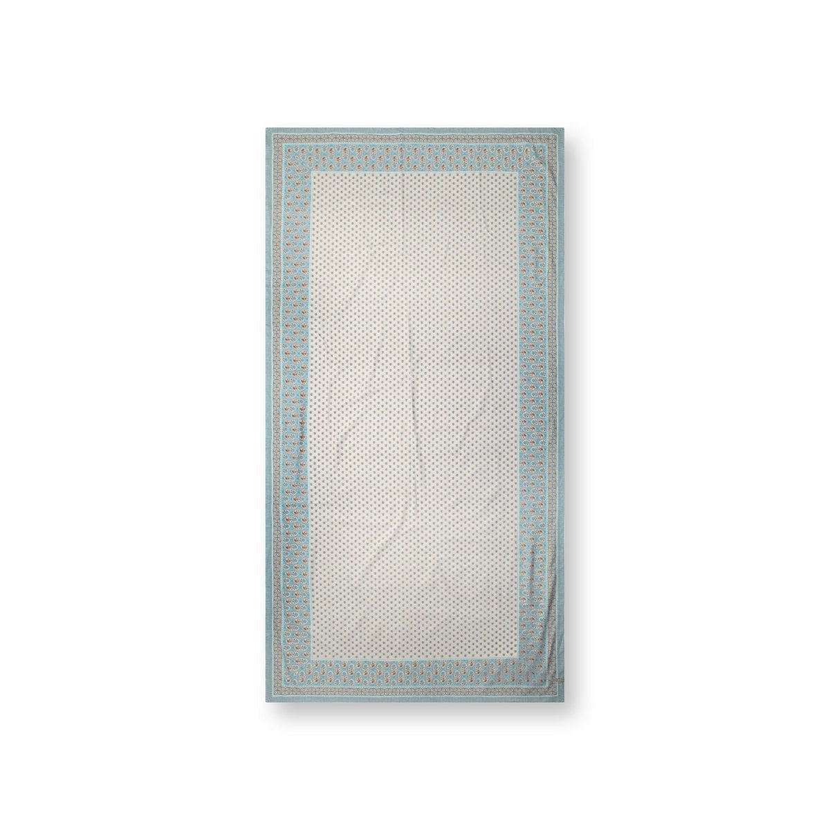 Table Cloth Blooming Tales Khaki-Blue 150x250cm