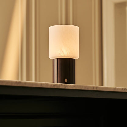 Ingmar Dunkelbraune wiederaufladbare Tischlampe