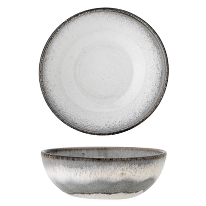 Bloomingville Paula Schale, Grau, Steingut
