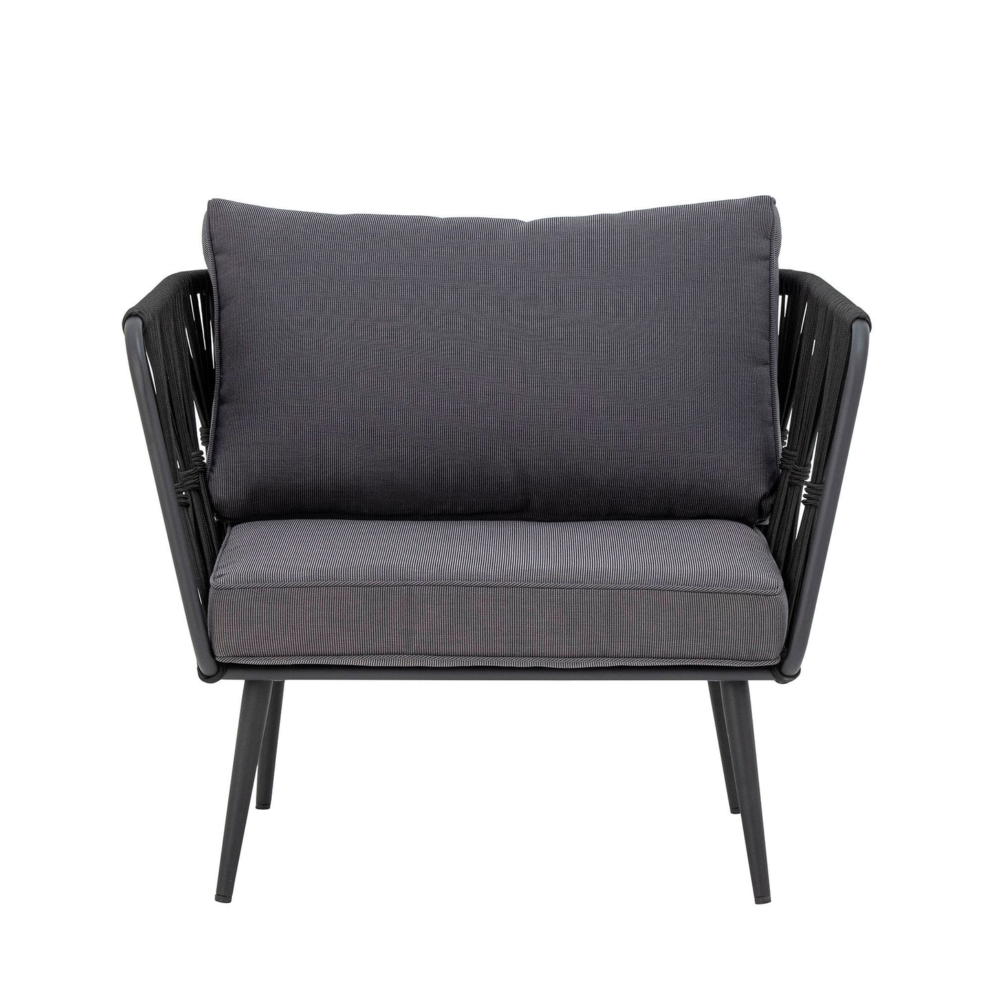 Bloomingville Pavone Fire-resistant Loungesessel, Schwarz, Metall