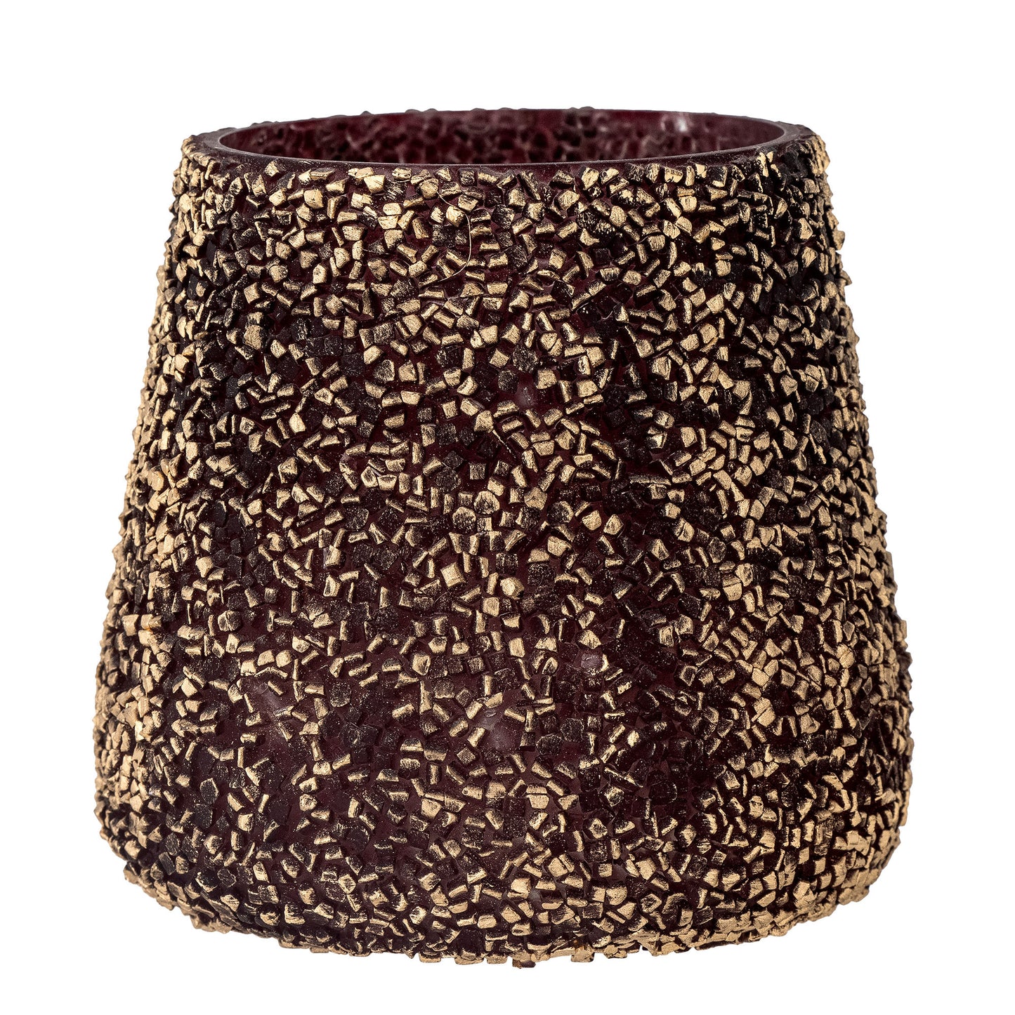 Bloomingville Filiz Teelichthalter, Gold, Recyceltes Glas