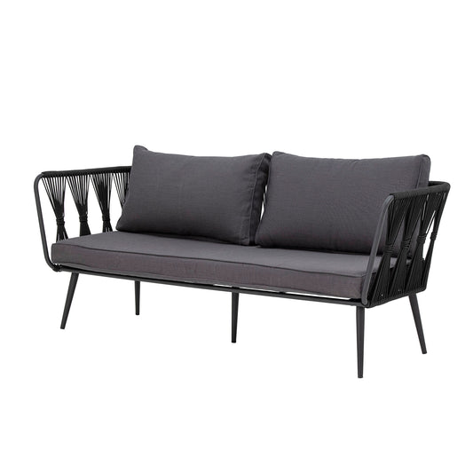 Bloomingville Pavone Fire-resistant Sofa, Schwarz, Metall