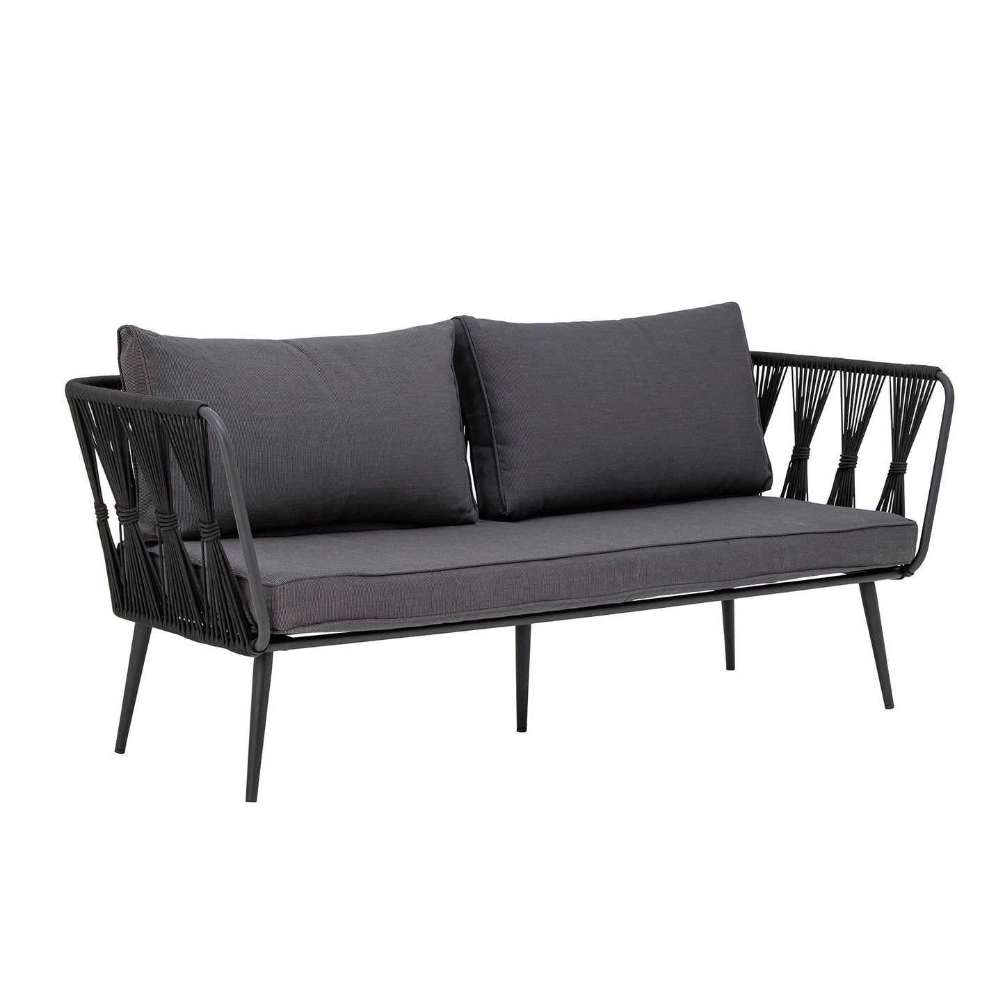 Bloomingville Pavone Fire-resistant Sofa, Schwarz, Metall