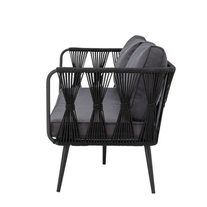 Bloomingville Pavone Fire-resistant Sofa, Schwarz, Metall