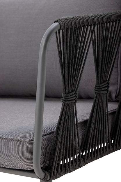 Bloomingville Pavone Fire-resistant Sofa, Schwarz, Metall