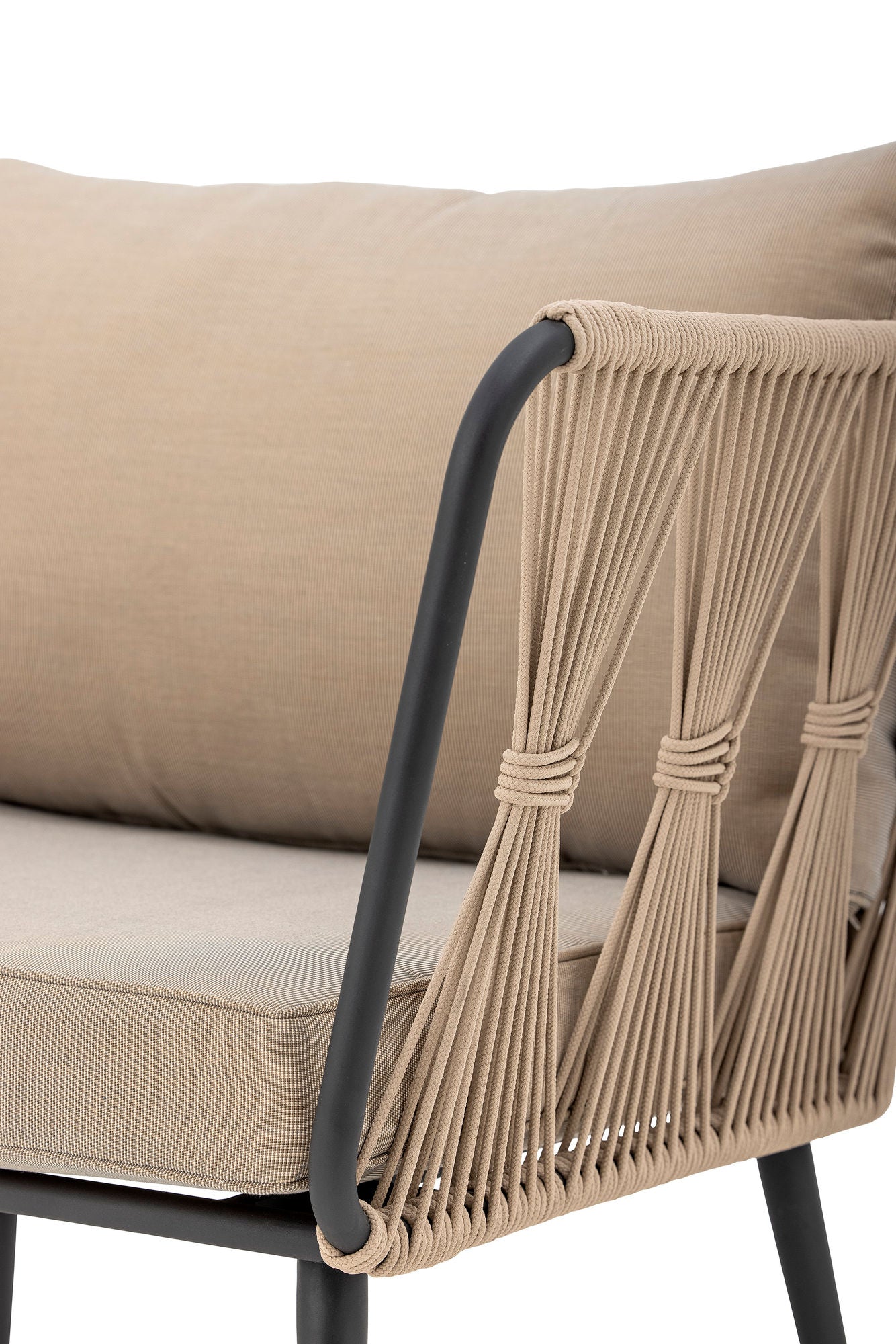 Bloomingville Pavone Fire-resistant Loungesessel, Braun, Metall