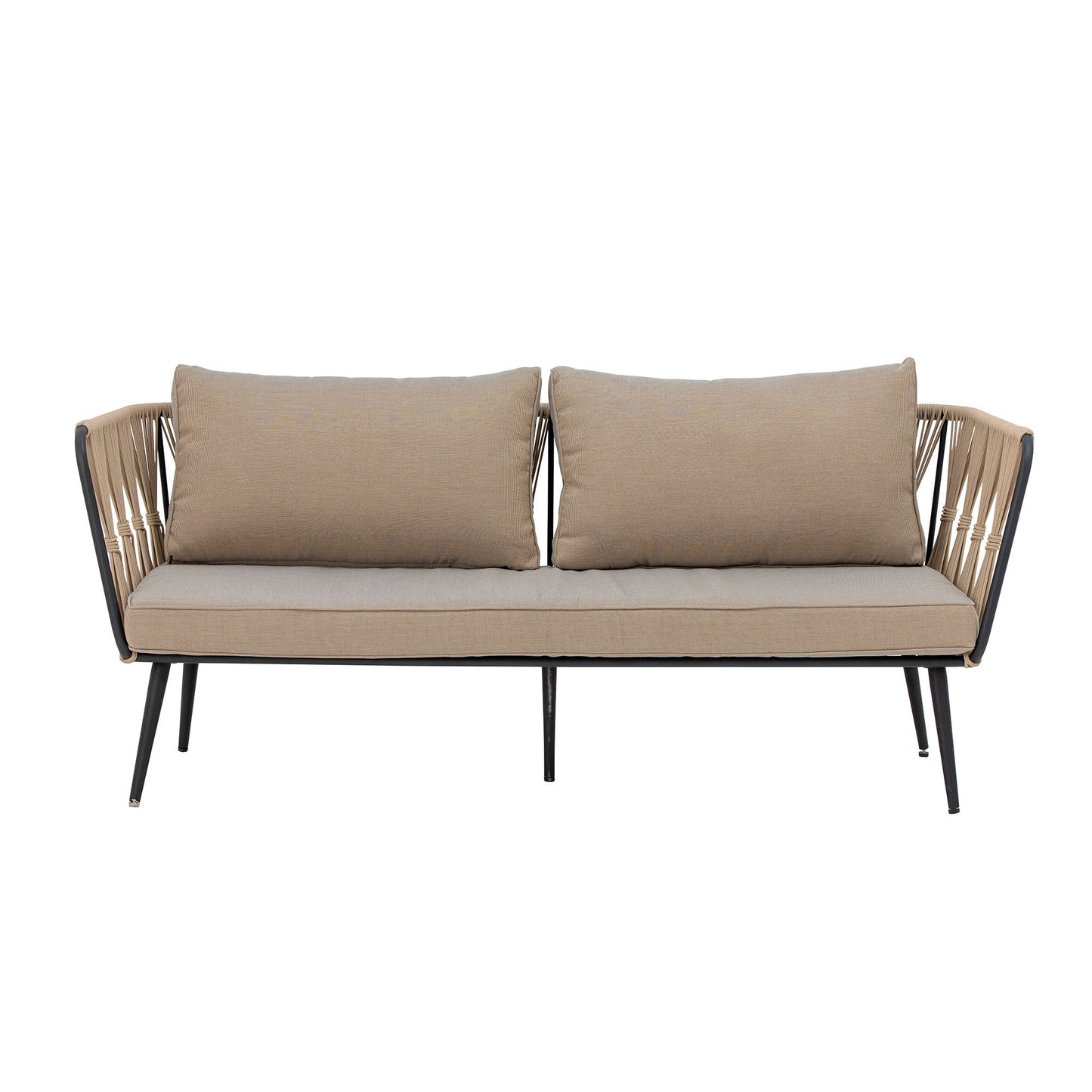 Bloomingville Pavone Fire-resistant Sofa, Braun, Metall