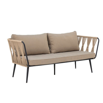Bloomingville Pavone Fire-resistant Sofa, Braun, Metall