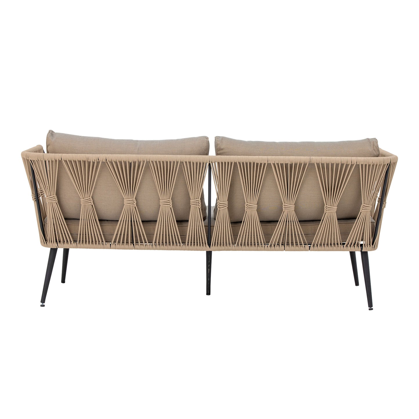 Bloomingville Pavone Fire-resistant Sofa, Braun, Metall