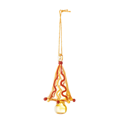 Bloomingville Cherlyn Ornament, Gelb, Glas
