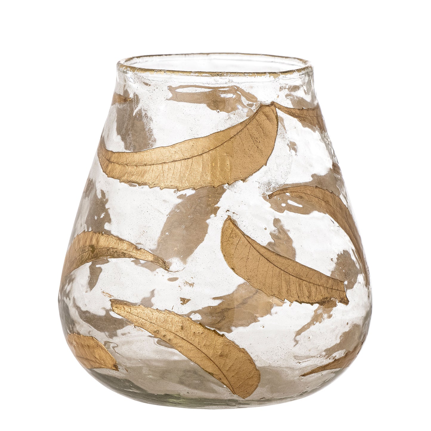 Bloomingville Fidelia Teelichthalter, Gold, Recyceltes Glas