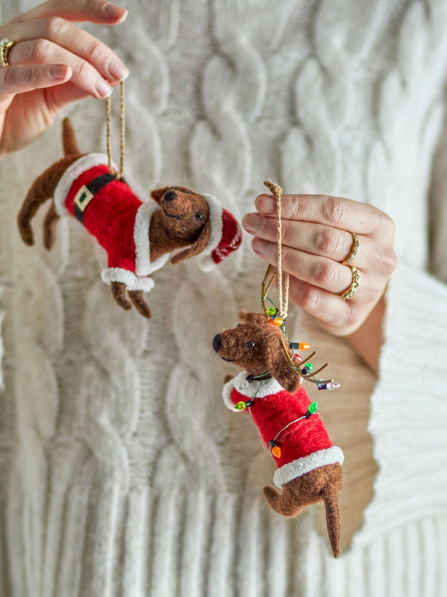 Bloomingville Monty Ornament, Bunt, Wolle