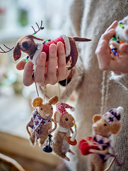 Bloomingville Monty Ornament, Bunt, Wolle