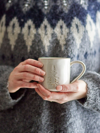 Bloomingville Winter Tasse, Natur, Steingut
