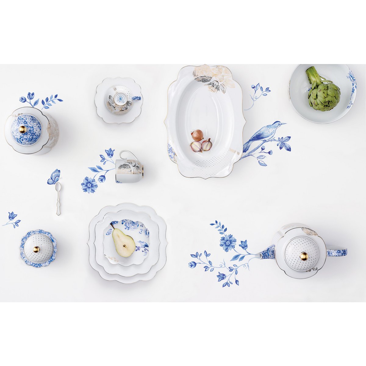 Butterdose Royal White 19x14x9cm