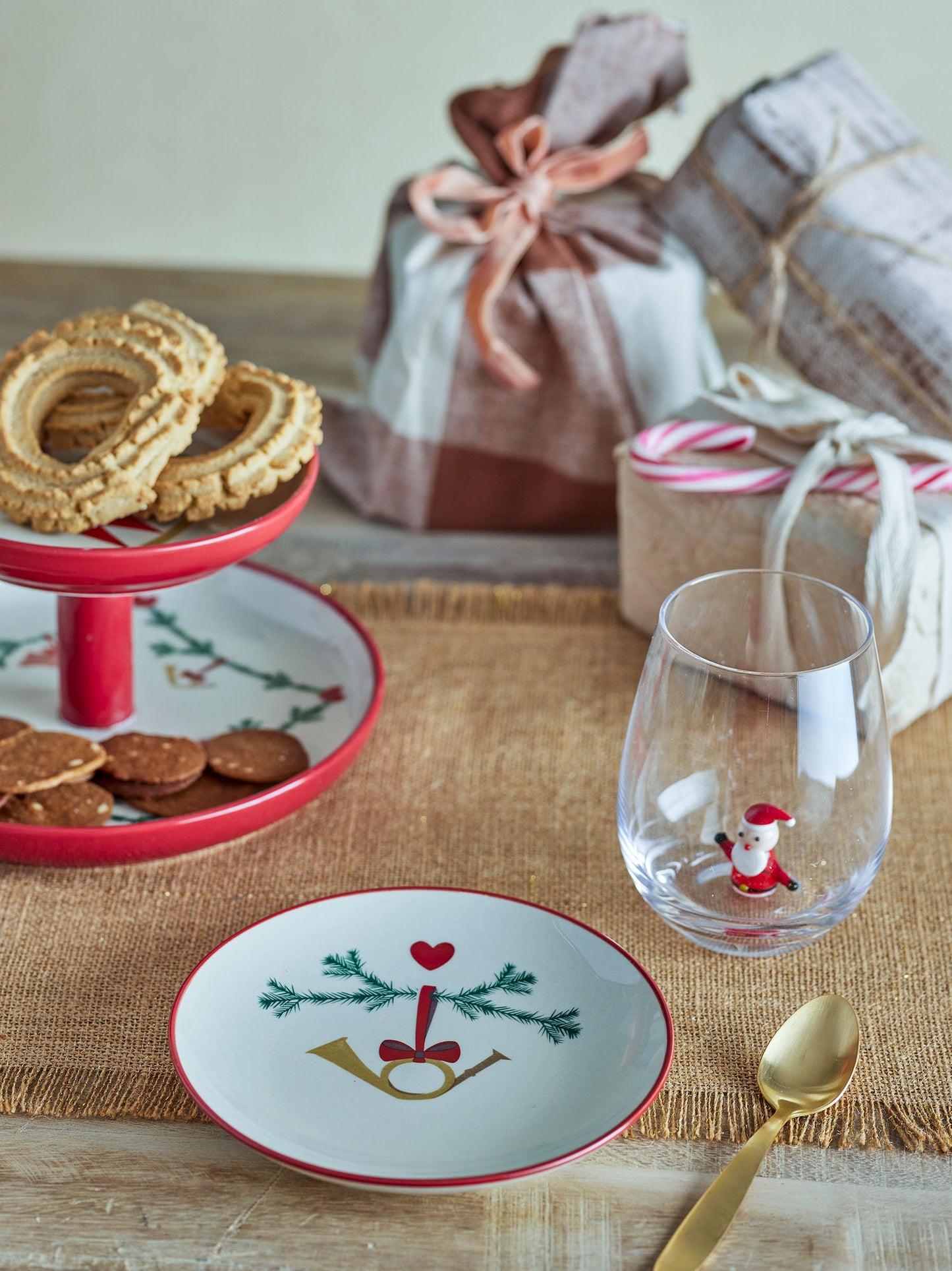 Bloomingville Yule Teller, Natur, Steingut