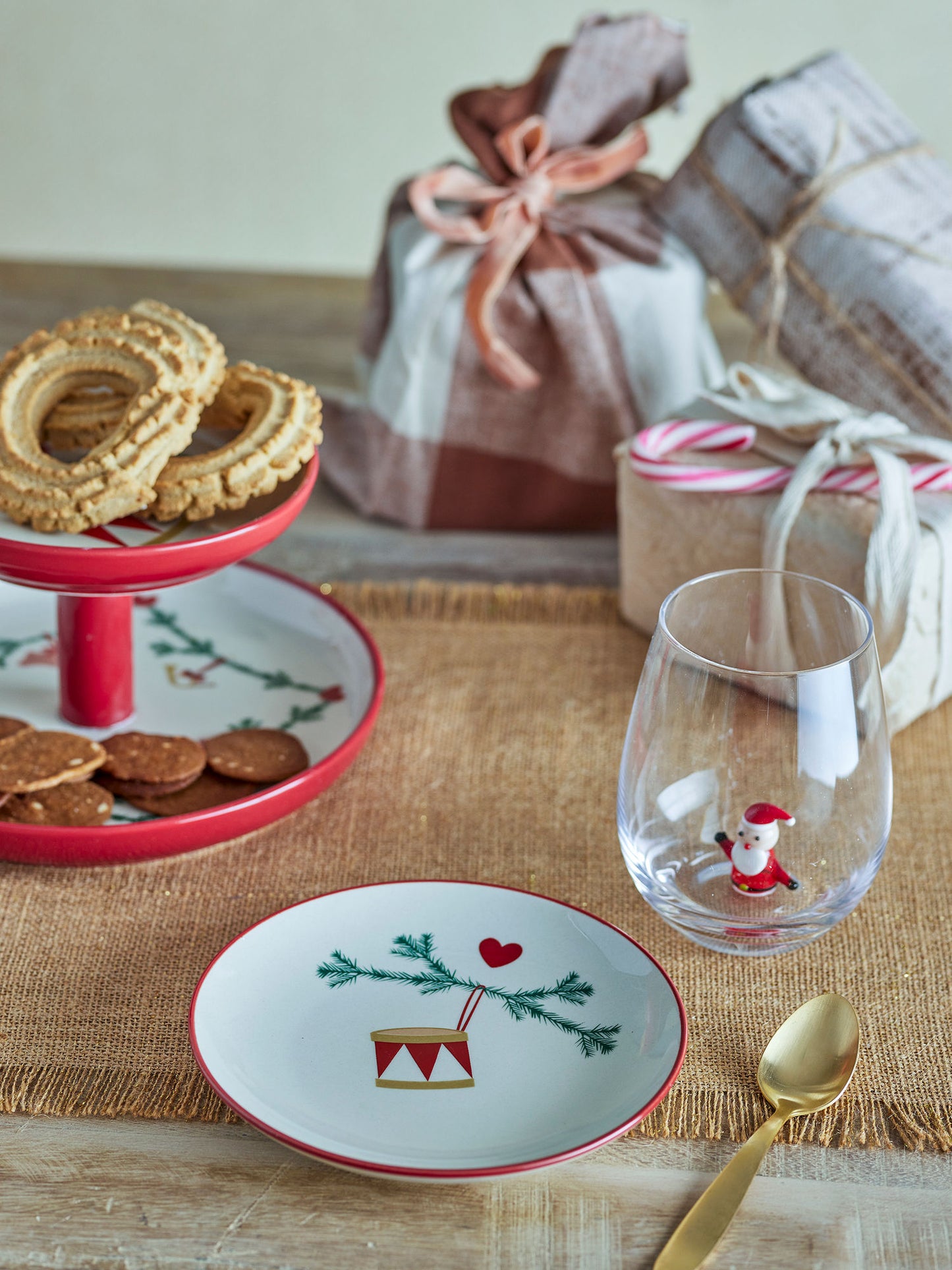 Bloomingville Yule Teller, Natur, Steingut