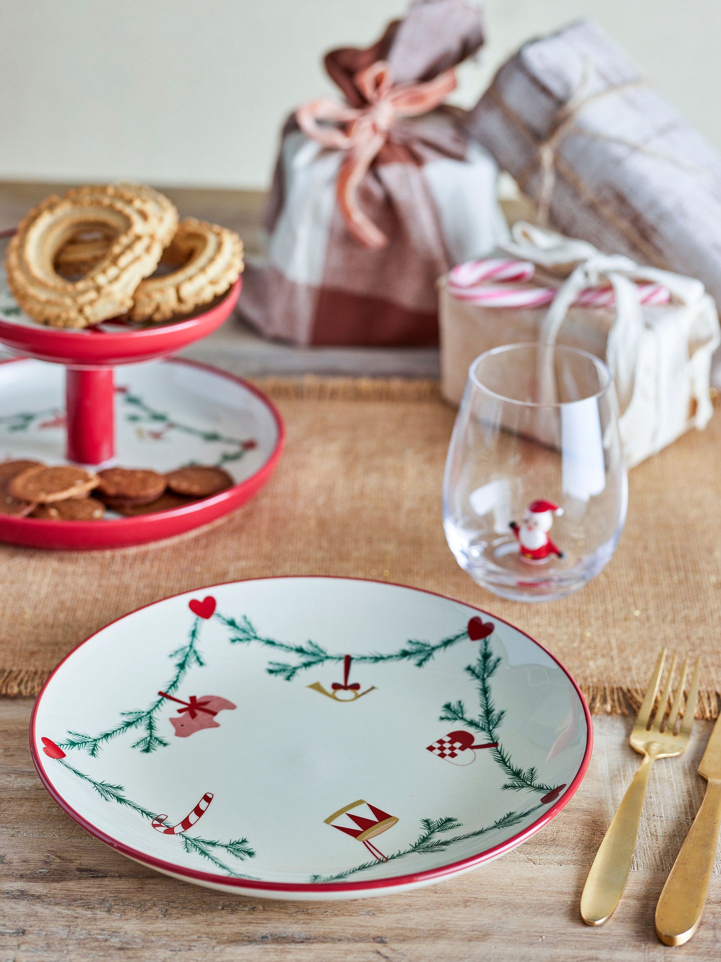 Bloomingville Yule Teller, Natur, Steingut