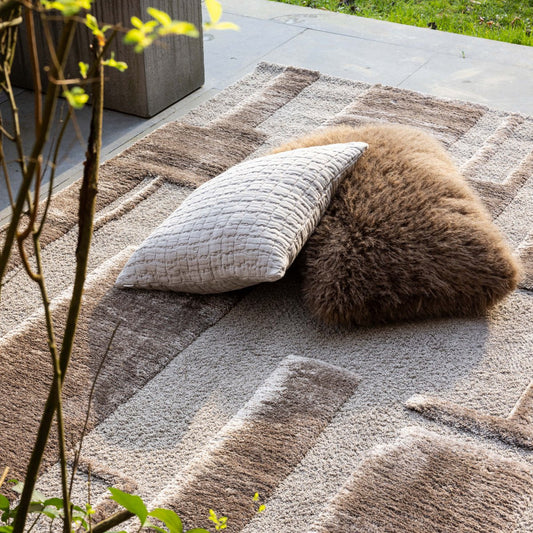 Recycelter Teppich Louka Noisette