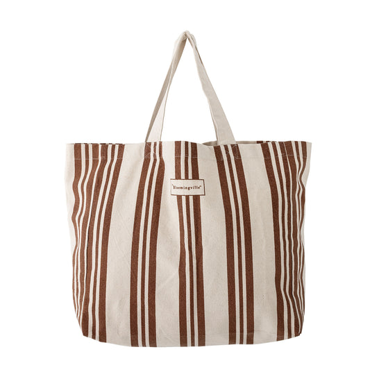 Bloomingville Trina Einkaufstasche, Braun, Baumwolle OEKO-TEX®