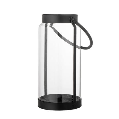 Bloomingville Danila Teelichthalter, Schwarz, Glas