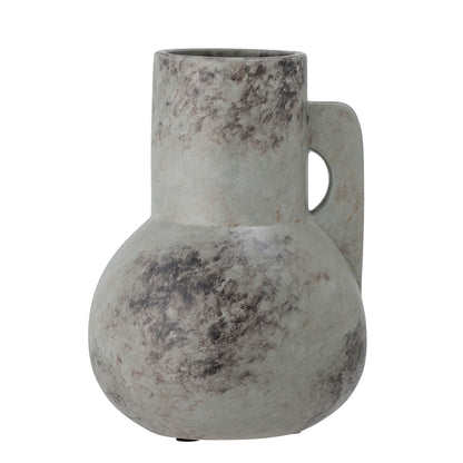Bloomingville Tias Vase, Grau, Keramik