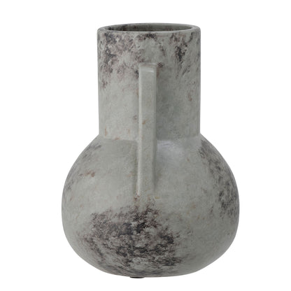 Bloomingville Tias Vase, Grau, Keramik