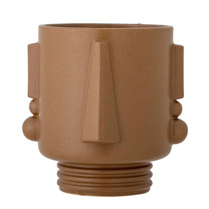 Bloomingville Guxim Blumentopf, Braun, Steingut