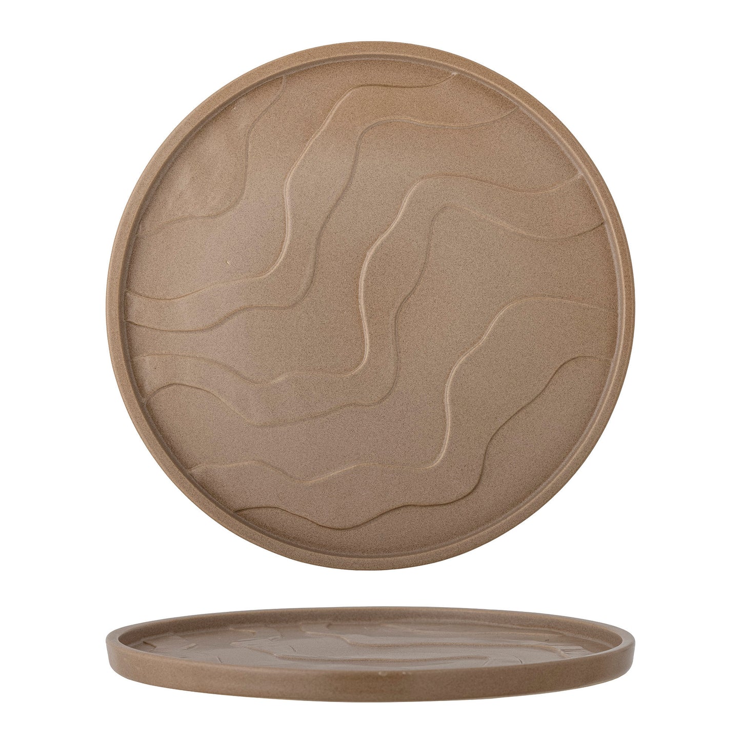 Bloomingville Noria Tablett, Braun, Steingut