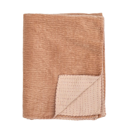 Bloomingville Gamma Quilt, Rose, Baumwolle