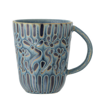 Bloomingville Samsin Becher, Blue, Steingut
