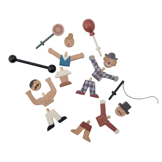 Bloomingville MINI Rossaio Aktivitätsspielzeug, Bunt, FSC®100%, Beech