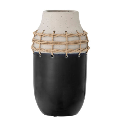 Bloomingville Janie Vase, Schwarz, Keramik