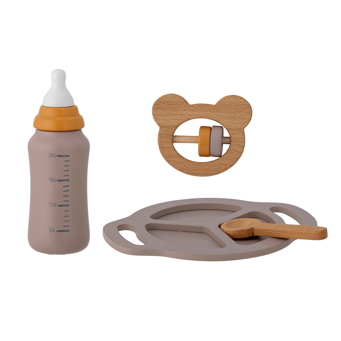 Bloomingville MINI Riina Spielset, Baby, Grau, FSC®100%, MDF