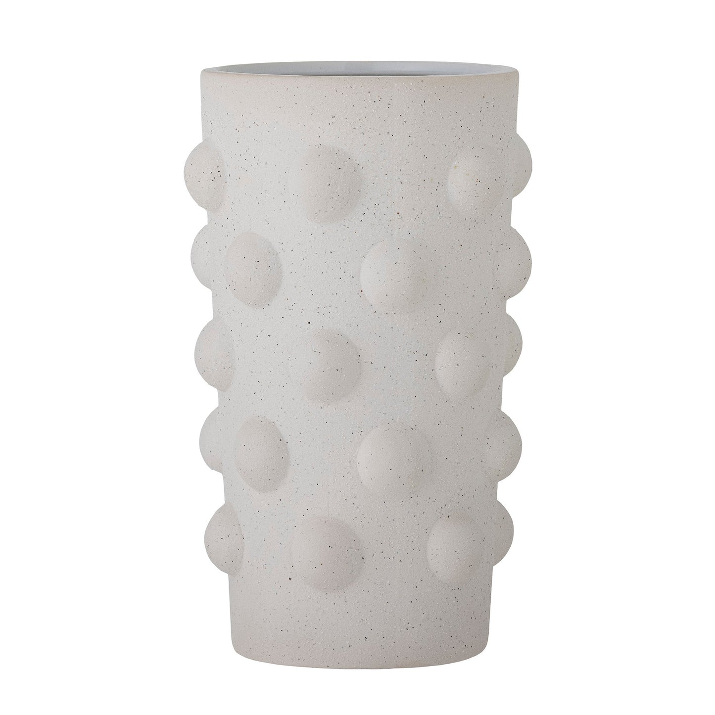 Bloomingville Artan Vase, Weiß, Steingut