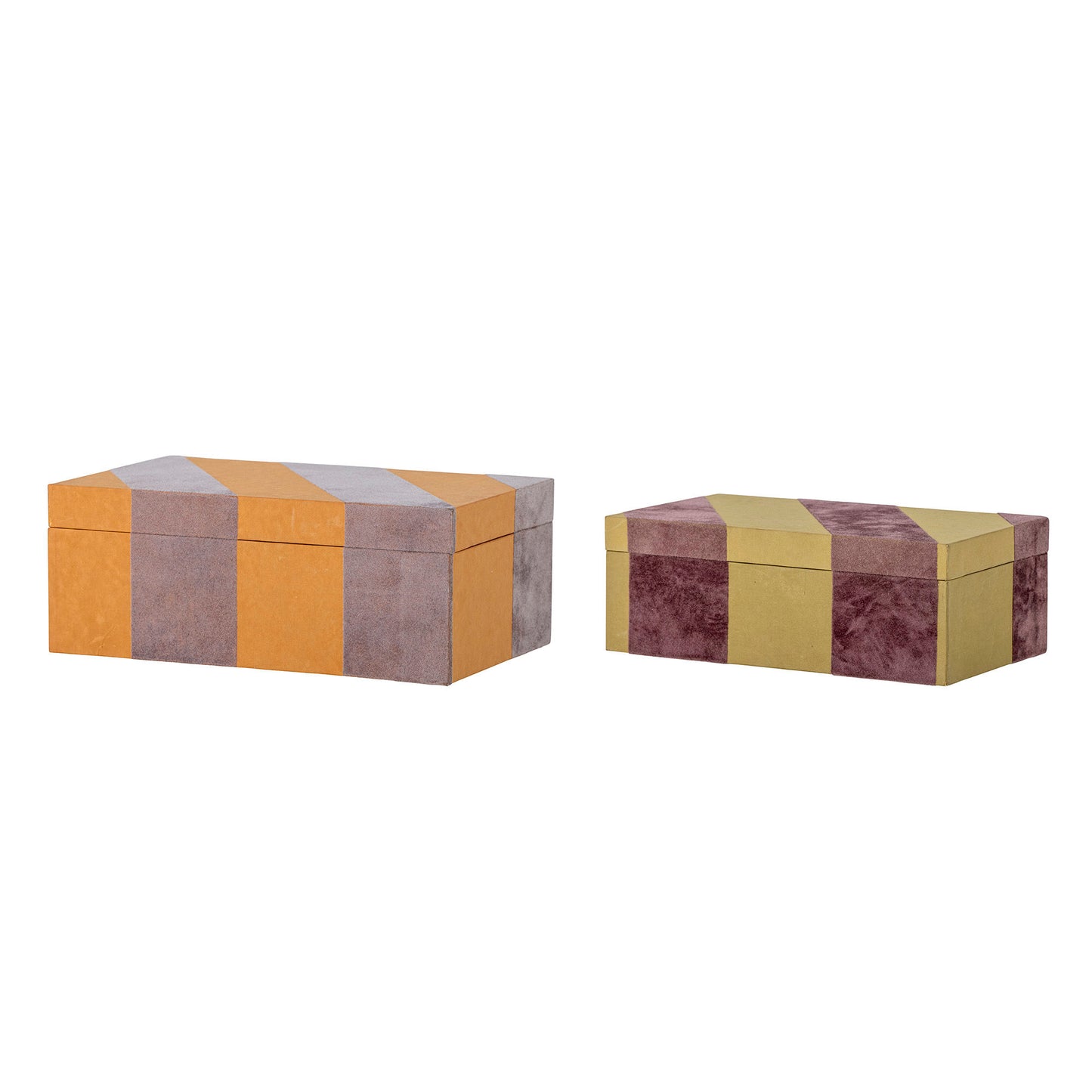 Bloomingville Samira Box mit Deckel, Bunt, Papier