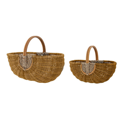 Bloomingville Vibber Korb, Natur, Rattan