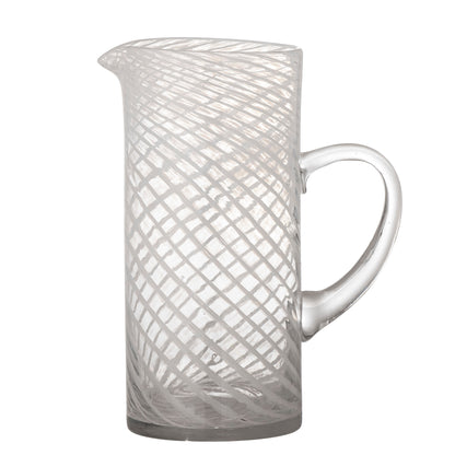 Bloomingville Sakhi Krug, Weiß, Glas