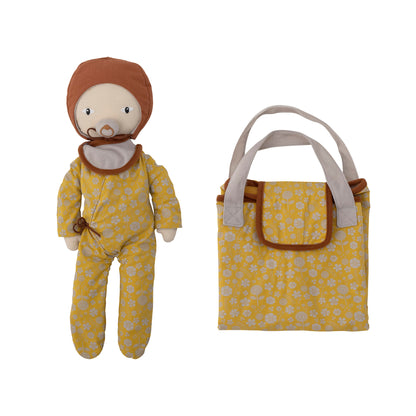 Bloomingville MINI Nalle Puppe, Braun, Baumwolle