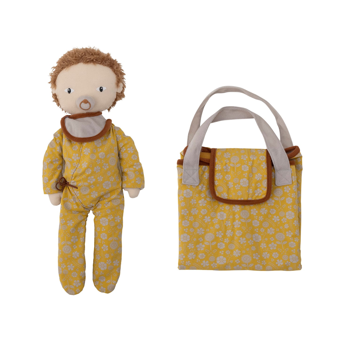 Bloomingville MINI Nalle Puppe, Braun, Baumwolle