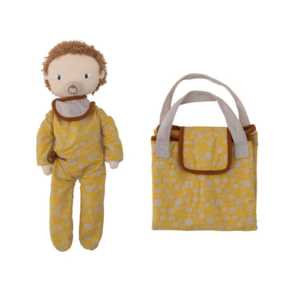 Bloomingville MINI Nalle Puppe, Braun, Baumwolle