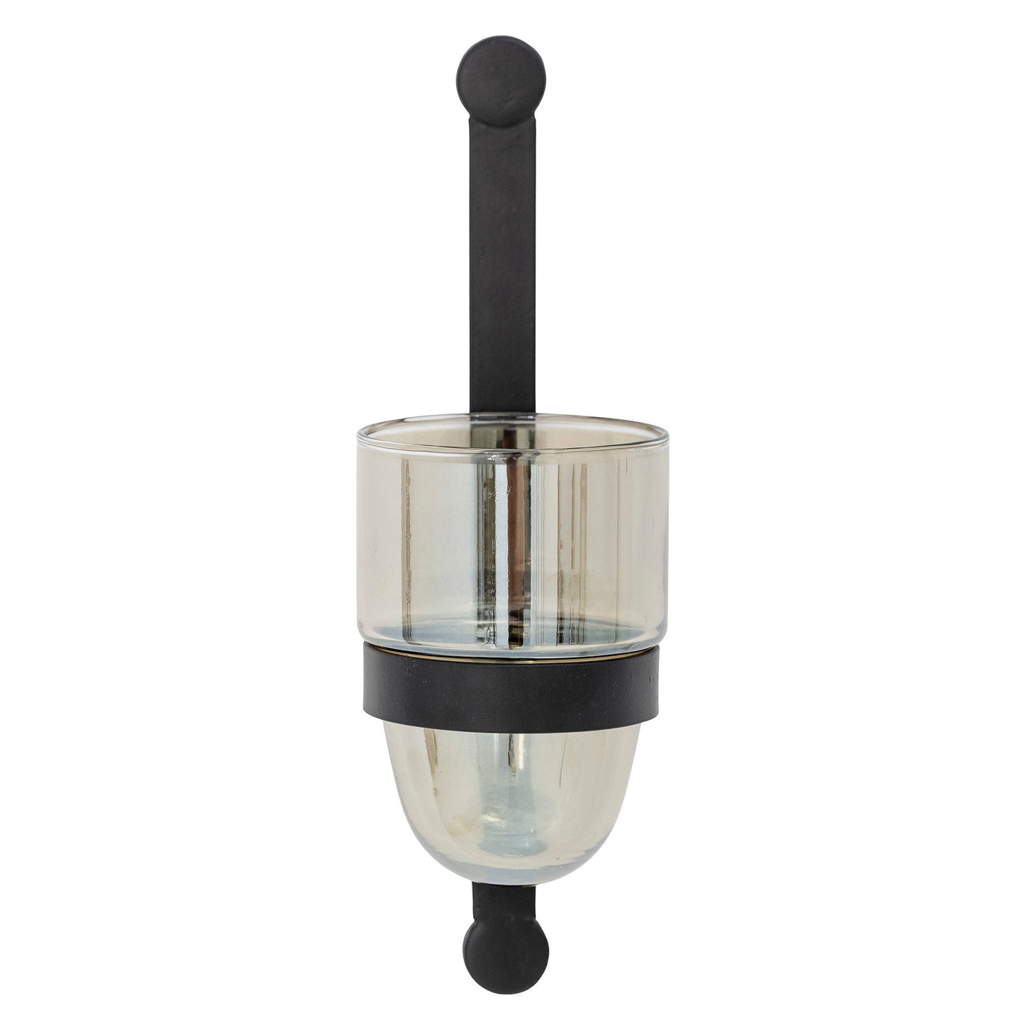 Bloomingville Jasmina Wandteelichthalter, Schwarz, Glas