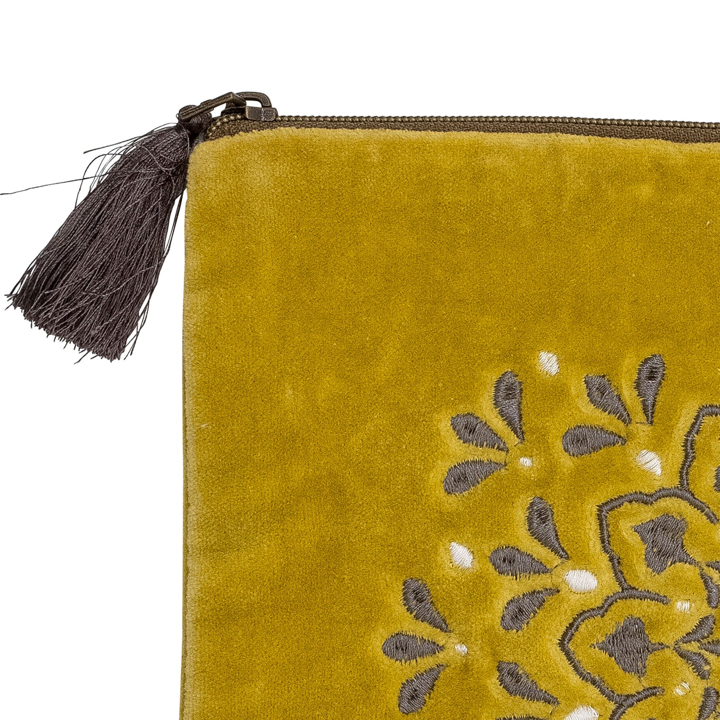 Bloomingville Stefania Kosmetiktasche, Gelb, Baumwolle